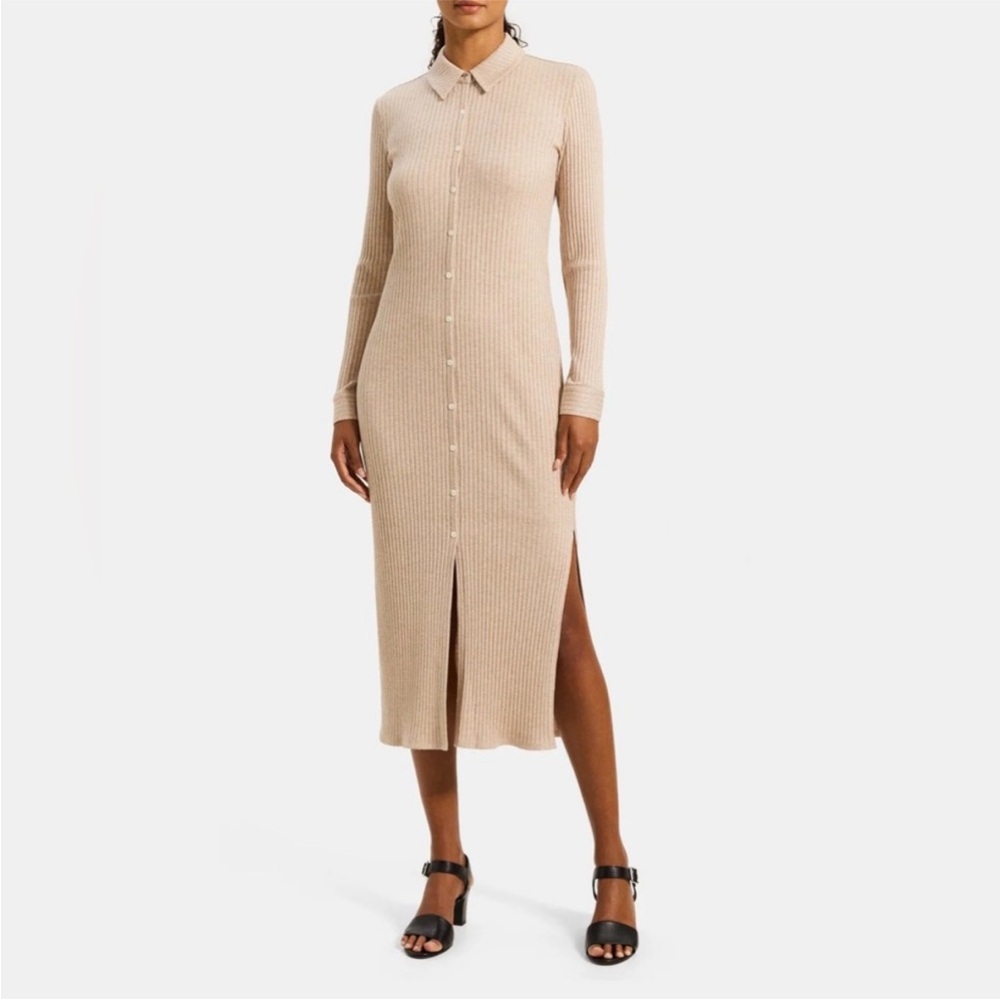 Theory button down dress